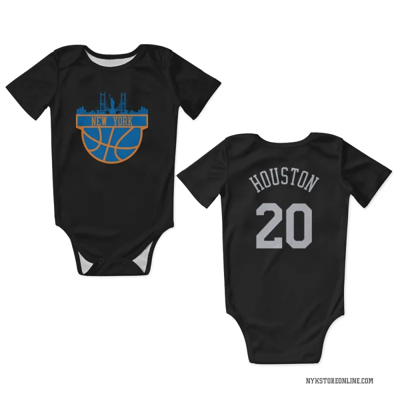 Allan Houston Black New York Knicks Newborn & Infant Bodysuit