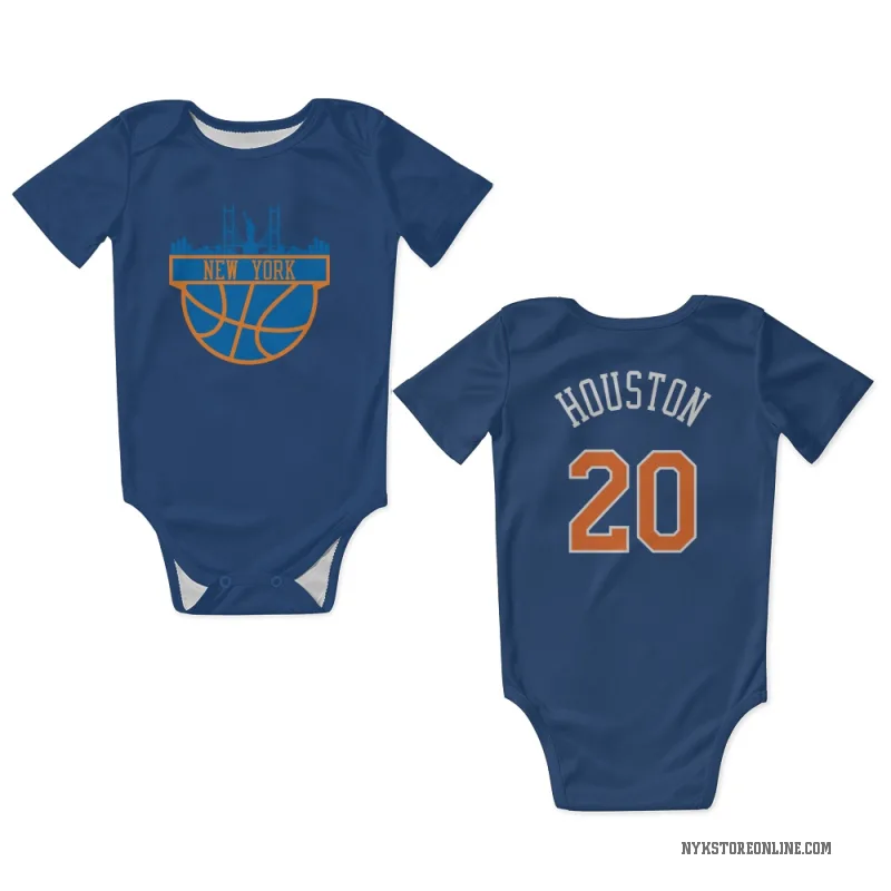 Allan Houston  Blue New York Knicks  Newborn & Infant Bodysuit