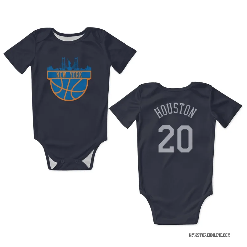 Allan Houston Navy New York Knicks Newborn & Infant Bodysuit