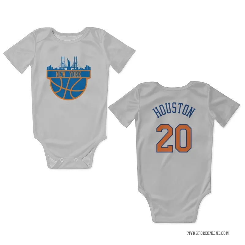 Allan Houston White New York Knicks Newborn & Infant Bodysuit