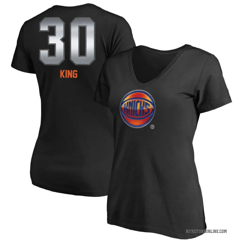 Bernard King Women's Black New York Knicks Midnight Mascot T-Shirt