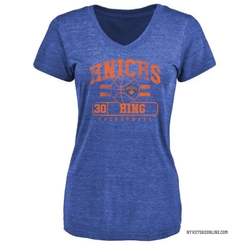 Bernard King Women's Royal New York Knicks Baseline T-Shirt