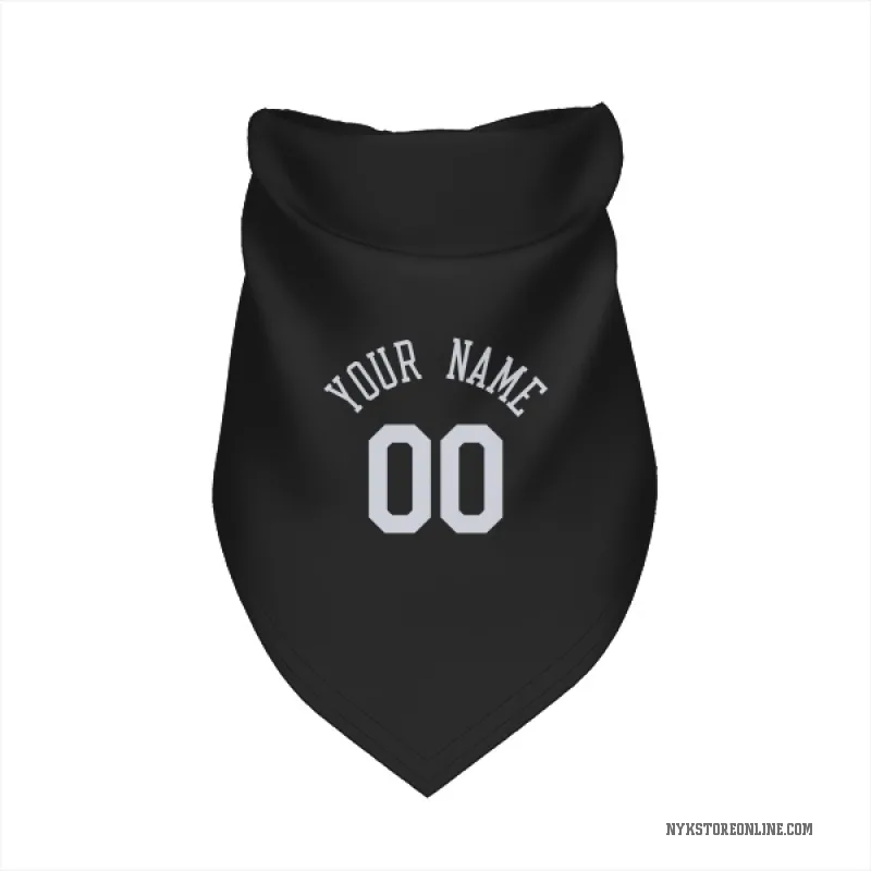 Custom Black New York Knicks Cat & Dog Pet Bandana