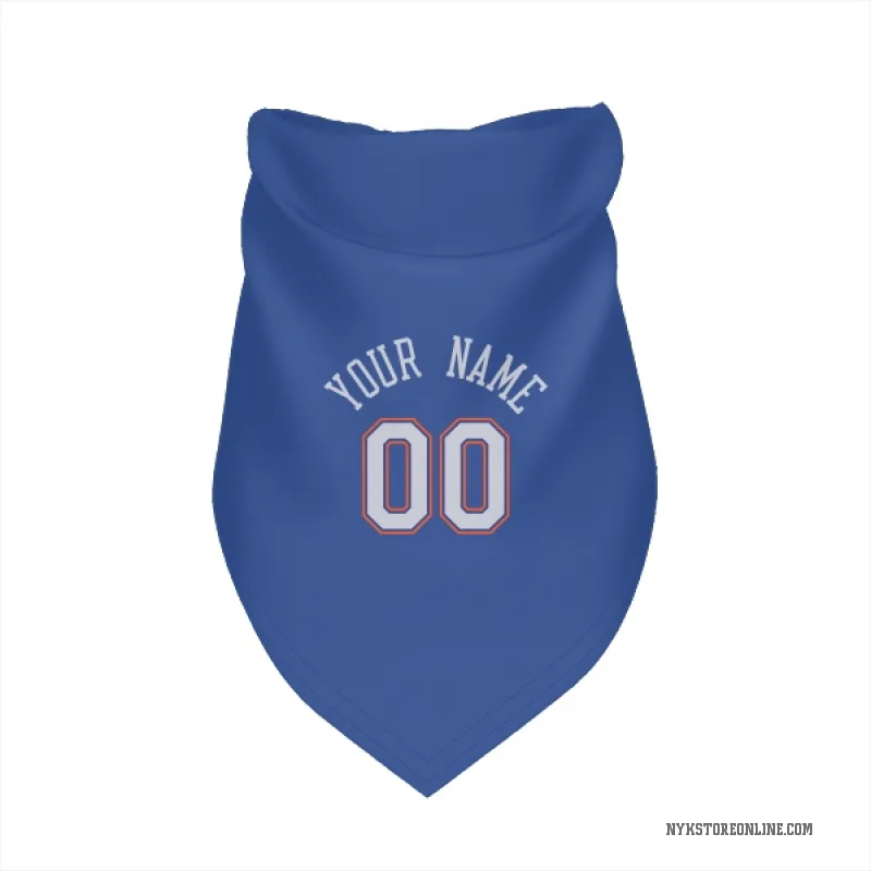 Custom Blue New York Knicks White Cat & Dog Pet Bandana