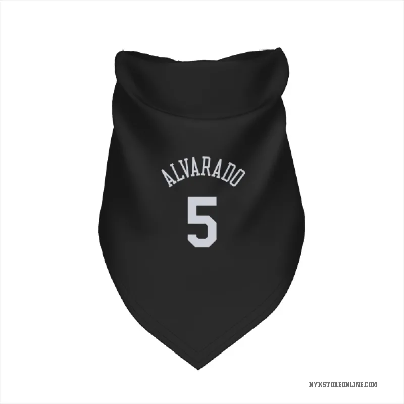 Jose Alvarado Black New York Knicks Cat & Dog Pet Bandana