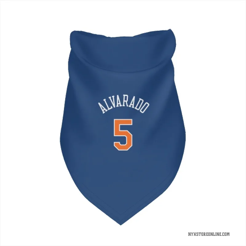 Jose Alvarado  Blue New York Knicks  Cat & Dog Pet Bandana