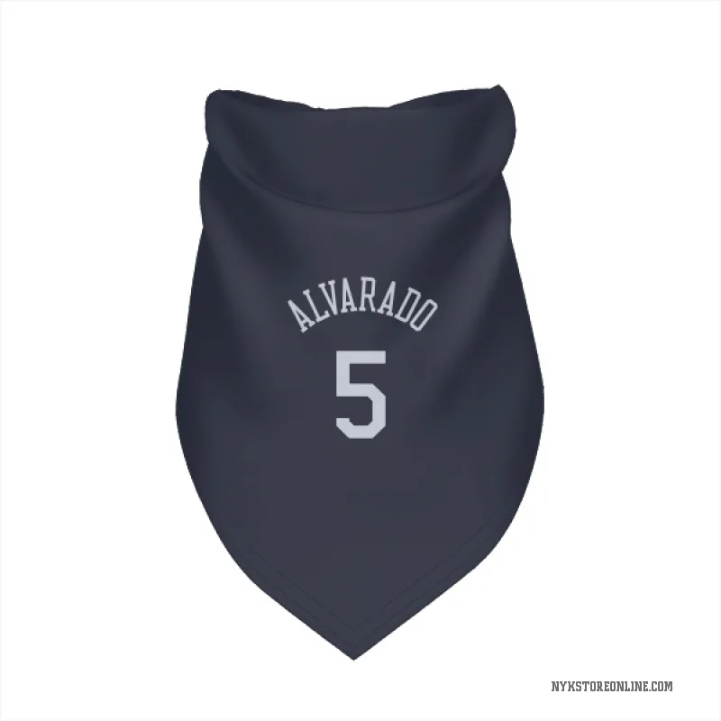 Jose Alvarado  Navy New York Knicks  Cat & Dog Pet Bandana