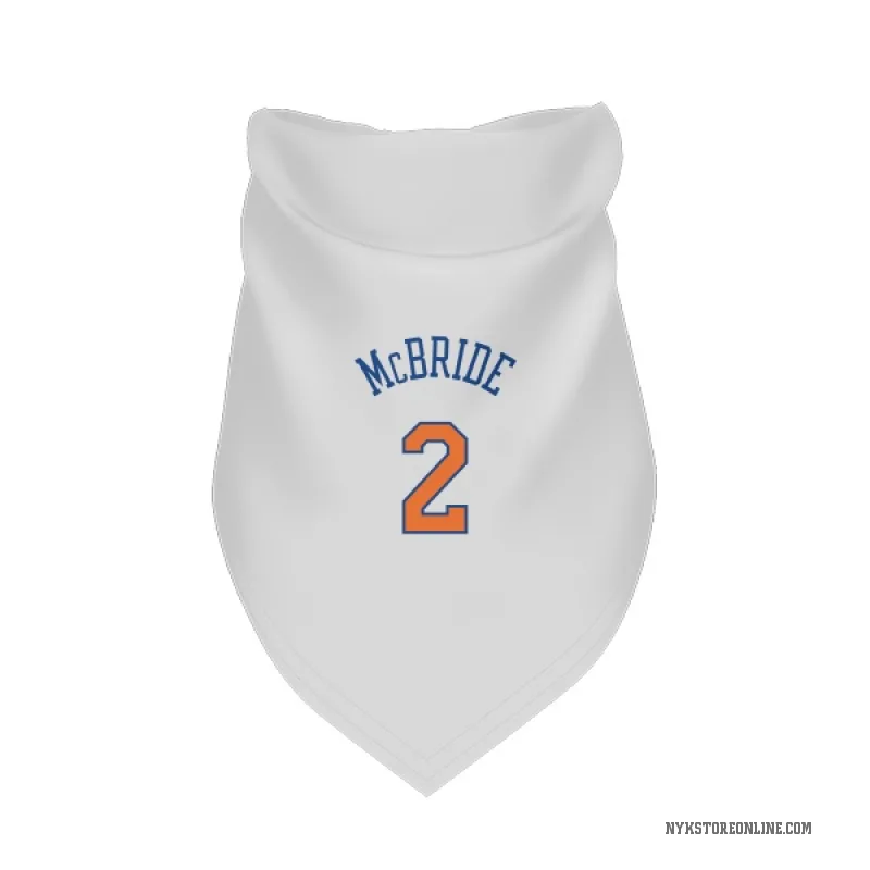 Miles McBride  White New York Knicks  Cat & Dog Pet Bandana