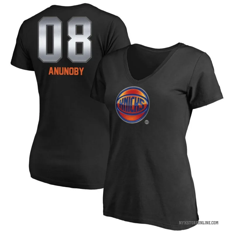 OG Anunoby Women's Black New York Knicks Midnight Mascot T-Shirt