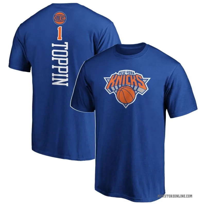 Obi Toppin Men's Royal New York Knicks Backer T-Shirt